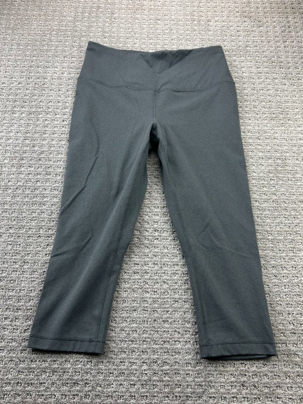 Athletic Works Dri-More Tech Gym Pants Women Large L Gray Stretch Activewear